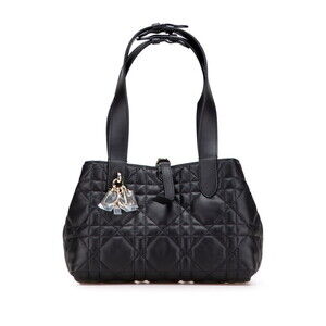 Dior Macro cannage Toujours Handbag Black Leather